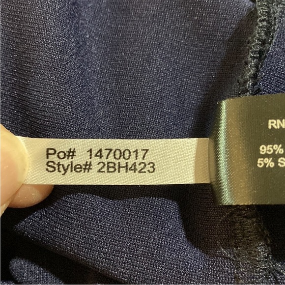 Boston Proper Navy Pant Suit, size L, EUC - Picture 13 of 13